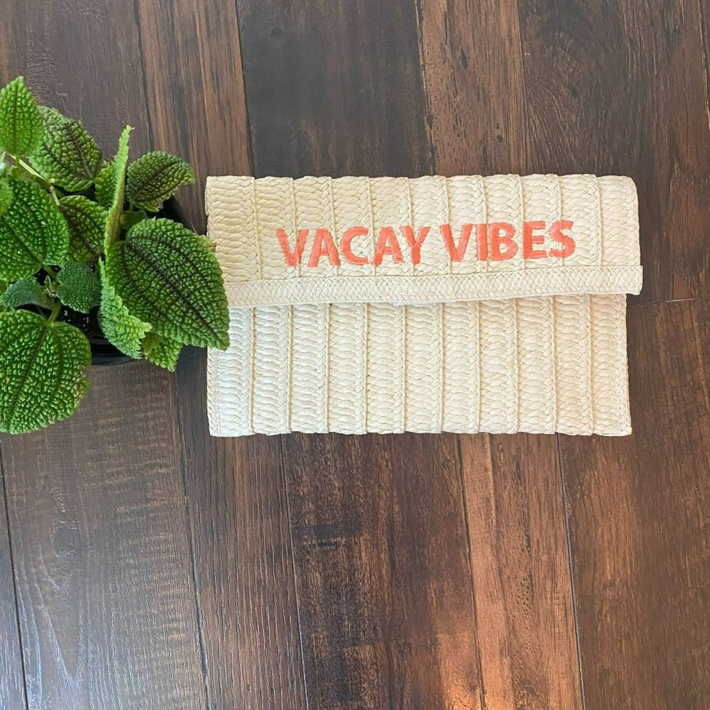 New Straw Bag, Clutch, Vaycay Vibes, Neiman's